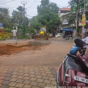 Road restoration work of kusavarkal road- sub base laying