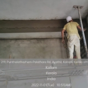 Admin building : Beam plastering