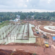 storm water around the site