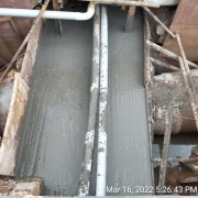 Culvert bed concrete at Krishna Nagar road Peroorkada