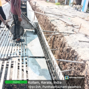 Concreting of rcc wall 2nd lift near  west side of aerator( from ch:365.515m)