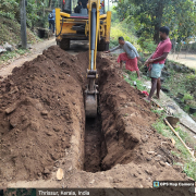 Excavation of trench