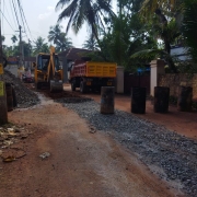 Road restoration work at Kudappanakunnu-Krishna Nagar road stretch