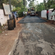 Road tarring  (BM&BC) work started at Vasoorichira.