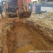 Sluice valve chamber excavation near NPP nagar, Peroorkada