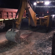 Start of road restoration work of BMBC surface at MC road.