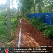 Chettikulangara ward 18 (kannamangalam north ) main pvc 90mm work