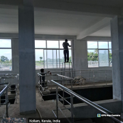 Glass fixing in filter house