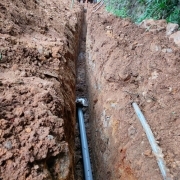 Pipe laying work at Paingattoor