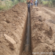 Pumping main 250mm DI pipe