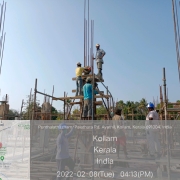 Column concreting in Filter house