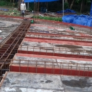 superstructure of well- beams and slab