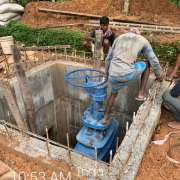 Fixing  900 MM valve at Kayanna
