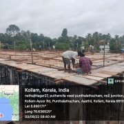 ADMIN BUILDING- Roof slab rebar work in progress