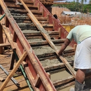 Staircase concreting in chemical house