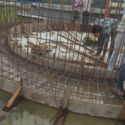 Kozhinjampara plant - Aerator base slab reinforcement work is in progress 