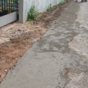 road concreting at Mannam peruvaram road