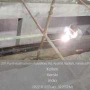 Filter house : welding of air pipe