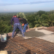 roof slab casting