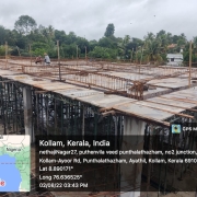 ADMIN BUILDING- First floor roof steel work