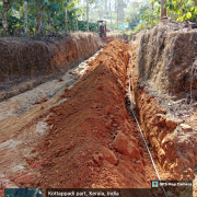 Meppadi-Pipe laying on progress