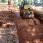 Road restoration - compacted layer by layer
