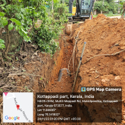 Meppadi -pipe laying on progress