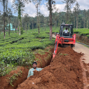 Vythri -pipe laying on progress