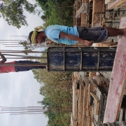 8LL OHSR - column above second brace concrete work progress 