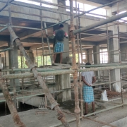 Filter house : plastering of columns