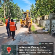 Concrete cutting and breaking at perambra-vadakara road