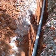 Laying distribution lines