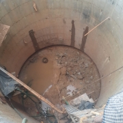 excavation works in the well