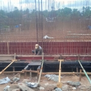 Reinforcement work for slab@3.75 &4.70m lvl in filter house.