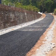 Road work- Tarring completed