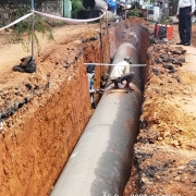 1219mm MS pipe laying