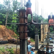 karimkunnam OHSR -column concrete  work progressing