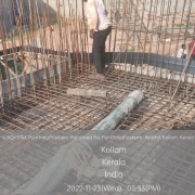 Flash mixer : rebar ongoing for slab at 6.05m lvl