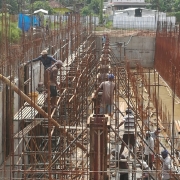 Concreting for columns(2nd lift)in pump house