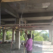 Second brace level ceiling plastering work