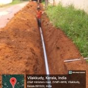 90mm,8kg pipe laying work at Paparamcode - mannamkuzhi road