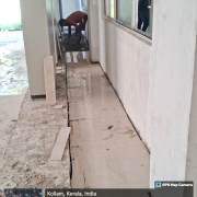 Panel room floor  tiling in admin Building