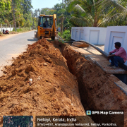 160mm HDPE pipe laying at Anandapuram - Nellayi PWD road South side