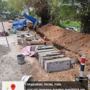 Concrete block work at manipuzha -15/3/22