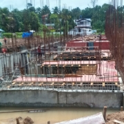 Form work fixing of +3.75m lvl slab in CWR