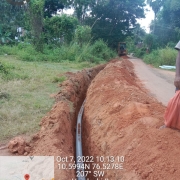 160mm 6kg pipe laying work