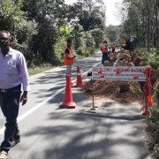 Meppadi - Pipe laying on progress