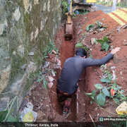 Excavation of trench