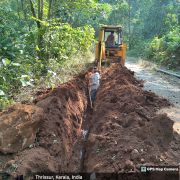 Excavation of trench