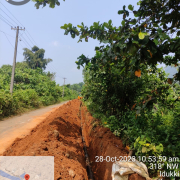 Zone 7 kanjar thadippalam road DI-150,HDPE 90PEPN16 Pipe laying